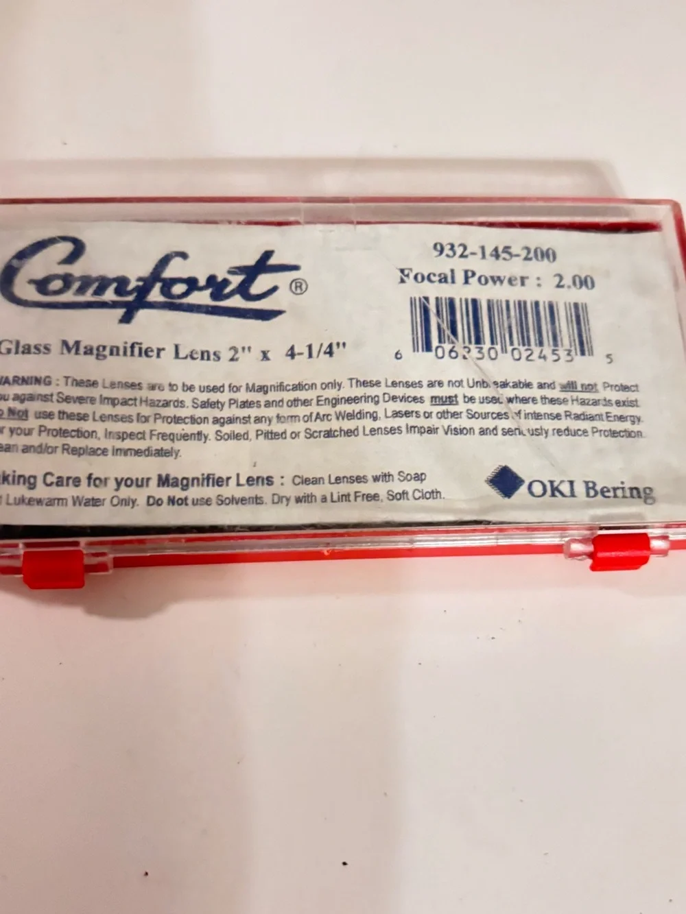Comfort magnifying lens, Replacement